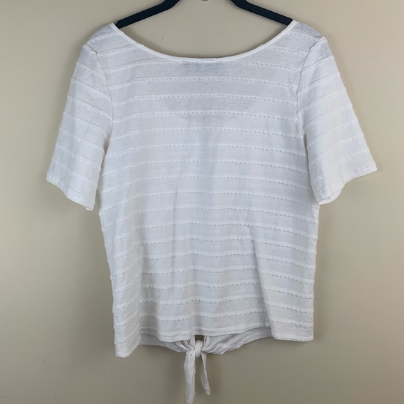 Anthropologie Sunday in Brooklyn knot tie crop top - Picture 2 of 9